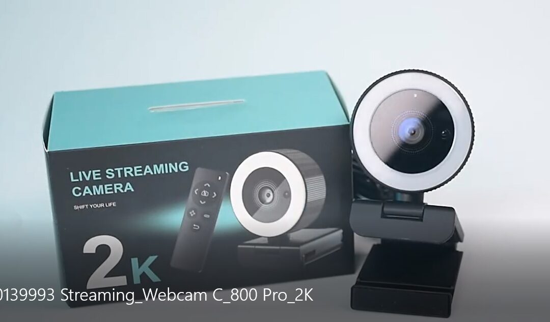 Hama Webcam “C-800 Pro” z obročno svetilko, QHD, daljinsko upravljanje