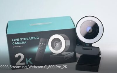 Hama Webcam “C-800 Pro” z obročno svetilko, QHD, daljinsko upravljanje